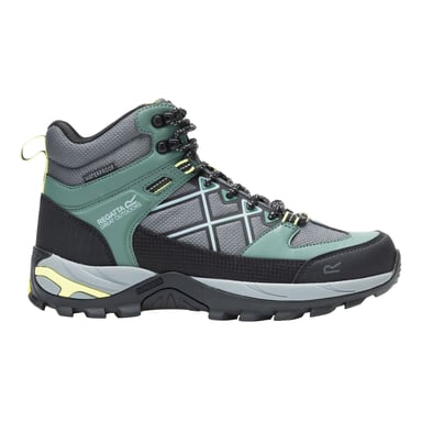 Regatta Botas de senderismo para mujer Samaris III (Verde abeto/Verde lima intenso)