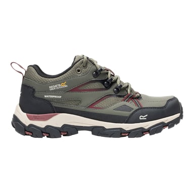 Regatta Zapatillas de senderismo bajas Holcombe III para mujer (Olive Night/Dark Cherry)