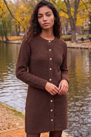 Vestido de punto mullido