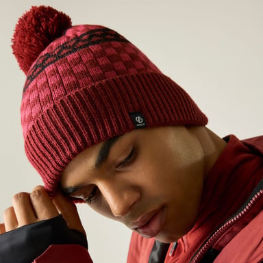 Dare 2B Gorro de hombre con pompón (Rojo rústico)
