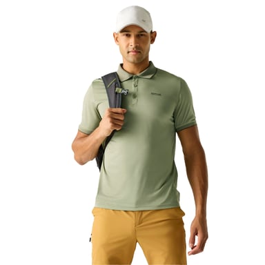 Regatta Polo de punto para hombre Remex II (verde salvia claro liso)