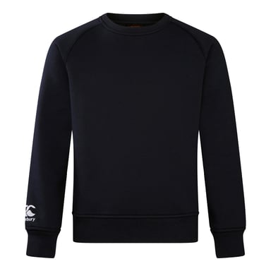 Canterbury Sudadera de cuello redondo para niños Club (Negro)