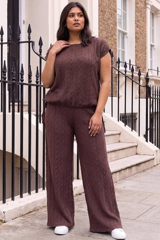 Pantalón jacquard Curve