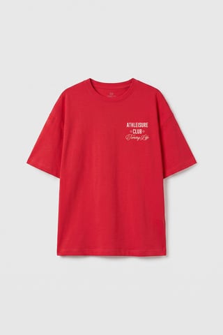 Camiseta de manga corta con cuello redondo