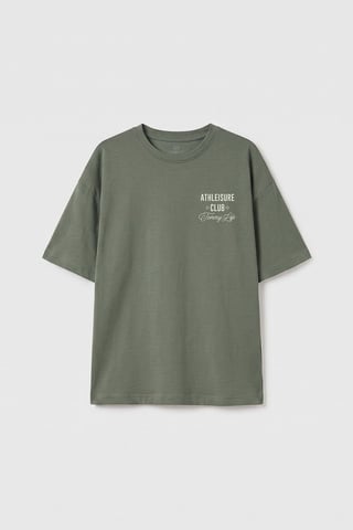 Camiseta de manga corta con cuello redondo