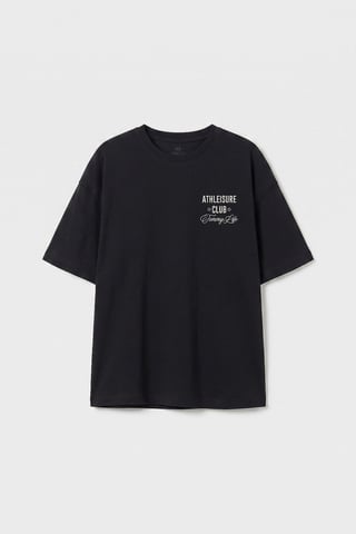 Camiseta de manga corta con cuello redondo