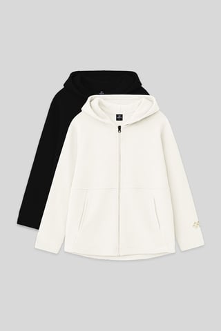 Pack de 2 sudaderas con capucha y cremallera