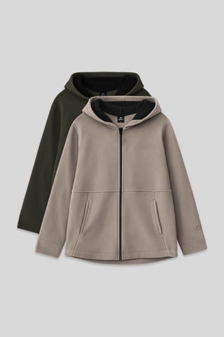 Pack de 2 sudaderas con capucha y cremallera