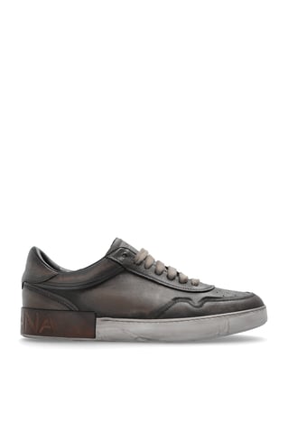 Zapatillas deportivas de piel con efecto «vintage»