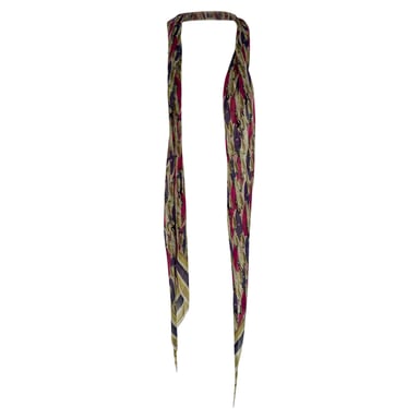 Louis Vuitton Bufanda estampada de algodón multicolor