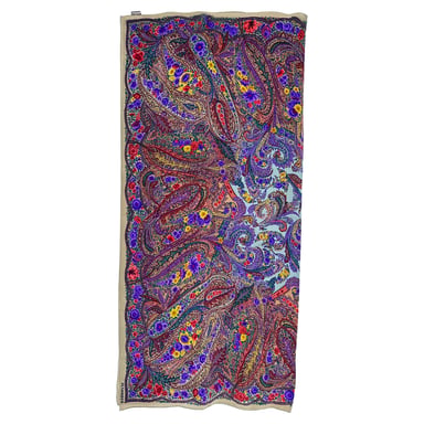 Jil Sander Pañuelo con estampado de paisley de seda multicolor