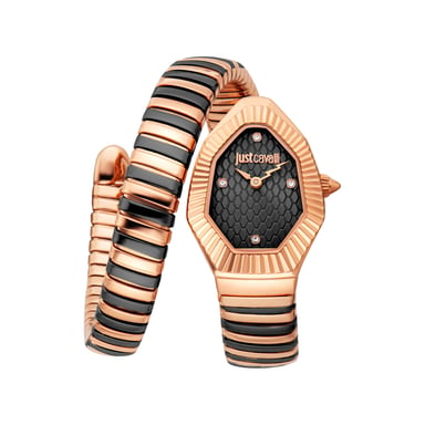 Just Cavalli JC1L430M0095 Reloj Snake para mujer de acero inoxidable 316L