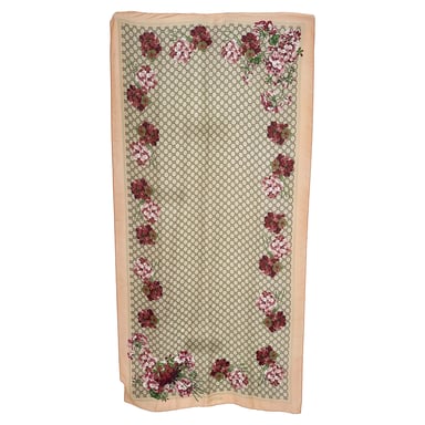 Gucci GG Blooms Print Bufanda de seda multicolor