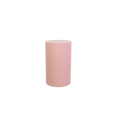 House Vitamin Mesa auxiliar / pilar-cilindro MDF rosa claro -30x54cm