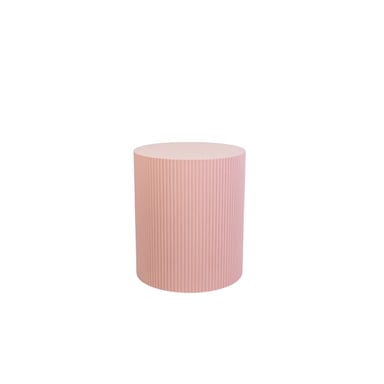 House Vitamin Mesa auxiliar / pedestal-cilindro MDF rosa claro 39x45cm