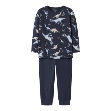 Name It Conjunto de pijama largo para niño NMMNIGHTSET DINO azul marino con estampado de dinosaurios