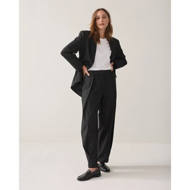 Summum 4s3068-12543 990 pantalones negros de rayas diplomáticas