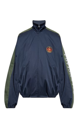 Chaqueta de algodón con cuello alzado