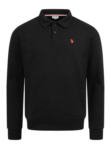 Polo sudadera de manga larga U.S. POLO ASSN. USEthaan hombre – tapeta de botones y logo bordado