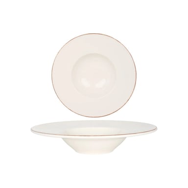 Bonna plato hondo para pasta RETRO de porcelana 28 cm (400cc), set de 2