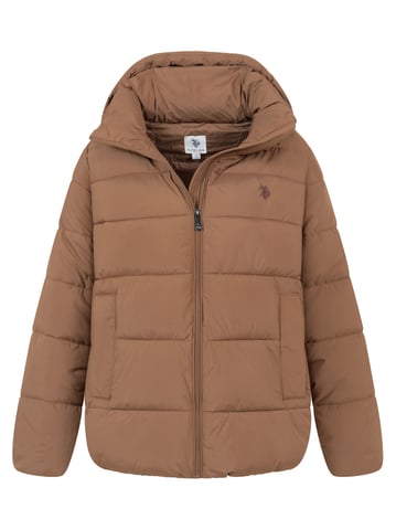 Chaqueta acolchada de invierno U.S. POLO ASSN. mujer – capucha forrada y cuello alto