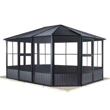 Sojag Charleston pabellón de aluminio con paneles laterales 4x4m -