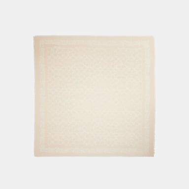 Pañuelo cuadrado extragrande con estampado Signature Rose Meadow