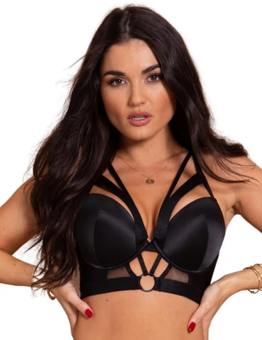 Contradiction By Pour Moi Obsessed sujetador push-up largo – Negro