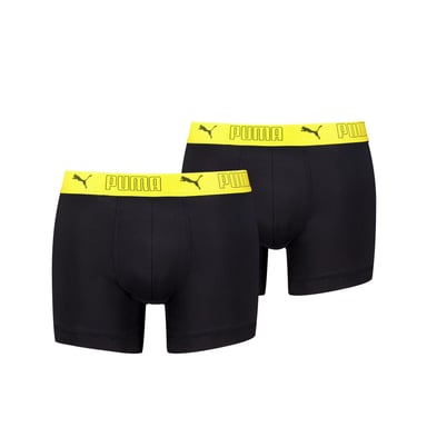 Puma Sport Micro bóxer ajustado para hombre en negro/amarillo