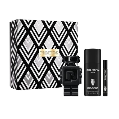 Paco Rabanne Phantom Parfum Set de regalo de Navidad (Parfum Spray 100ml + Deodorant Spray 150ml + Parfum 10ml)