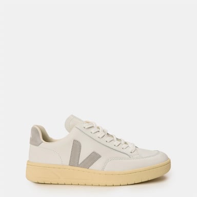 Veja VEJA V Leather Court zapatillas para mujer en Blanco/Gris