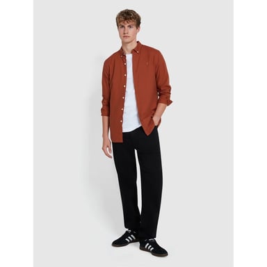 Camisa de manga larga de hombre Farah en Teak