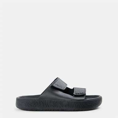 Sandalias planas de piel para mujer VEJA Etna en Full Black