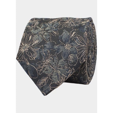 Tresanti GENUINO corbata con flor de acuarela trtike469/900