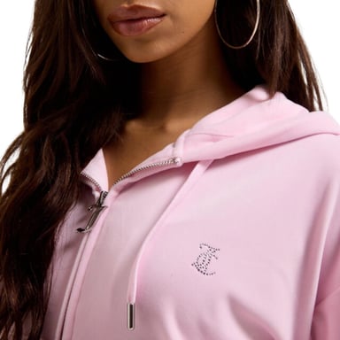 Juicy Couture Iccle outline sudadera con capucha corta