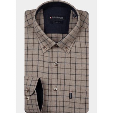 Giordano Camisa de Hombre Dino Soft de Cuadros Multicolor 627301/81