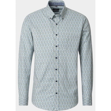 Casamoda Camisa de hombre beige con cuello button-down corte casual 126132490/600