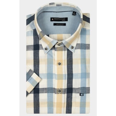 Giordano Casual camisa de manga corta League short sleeve button do 516316/60
