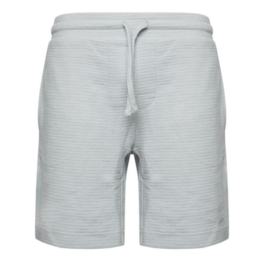 Pantalón corto de pijama para hombre Hugo con estructura de gofre en gris
