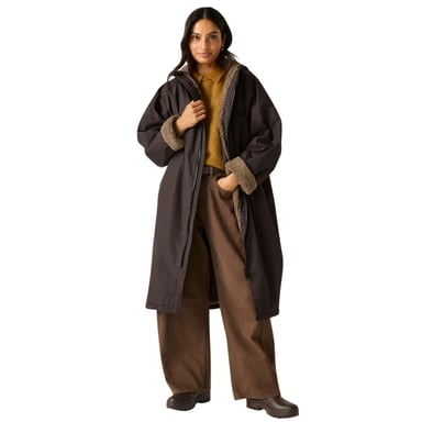 Regatta Outdoor Active unisex bata impermeable para cambiarse - Chocolate oscuro/Moca