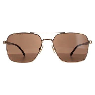 Hugo Boss Aviator Hombre Oro Rosa Marrón 1045/s/it