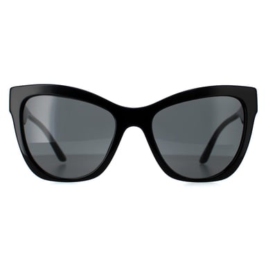 Versace Gafas de sol de Cat Eye para mujer con patrón negro gris oscuro VE4417U