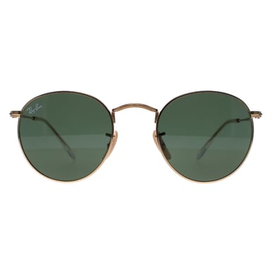 Ray-ban redondas unisex oro verde gafas de sol rb3447 redondas de metal