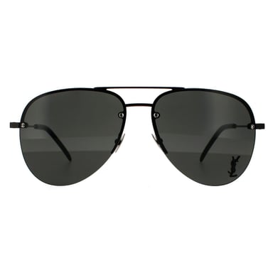 Gafas de sol unisex aviador Saint Laurent negras y grises
