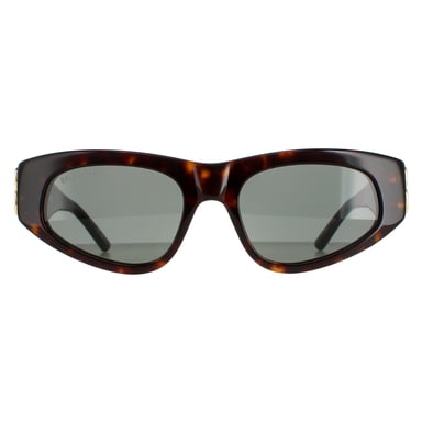 Balenciaga oval señoras oscuro havana verde bb0095s