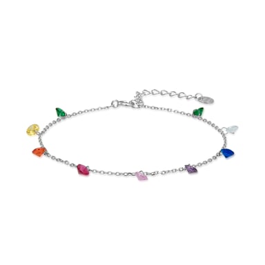 Pulsera Luxenter de Plata de Ley 925 con Circonita Multicolor acabada en rodio - Rolcon