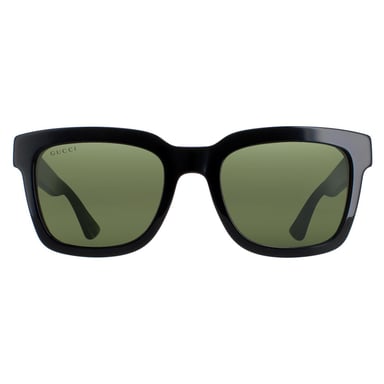 Gucci GG0001SN 002 negro y verde con raya roja gafas de sol verdes