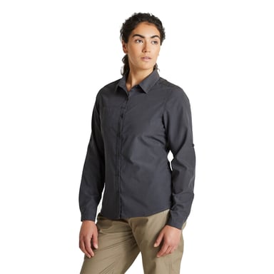 Craghoppers Womens/Ladies Expert Kiwi Long-Sleeved Shirt (Carbon Grey)
