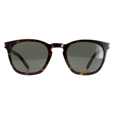 Gafas de sol cuadradas unisex Saint Laurent Gris Habana Oscuro SL 28 slim