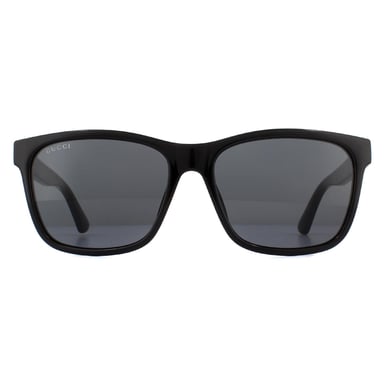 Gafas de sol negras y grises para hombre Gucci Rectangulares